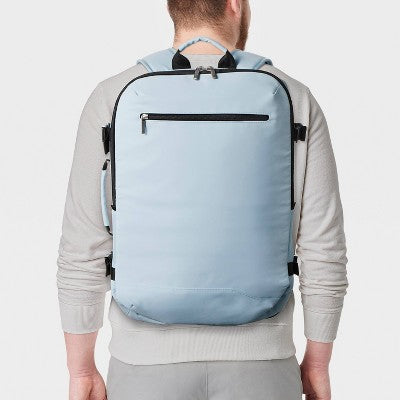 35L Travel Backpack Muddy Aqua - Open Story: Water-Resistant
