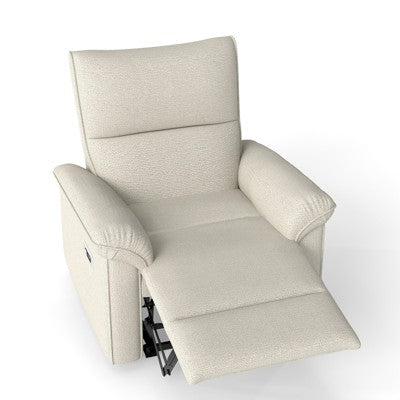 Wall Hugger Recliner Power Recliner Chair Nursery Single Sofa Accent Chair Leisure Lounge Chair, Beige Grey - ModernLuxe (LOCAL PICKUP ONLY)