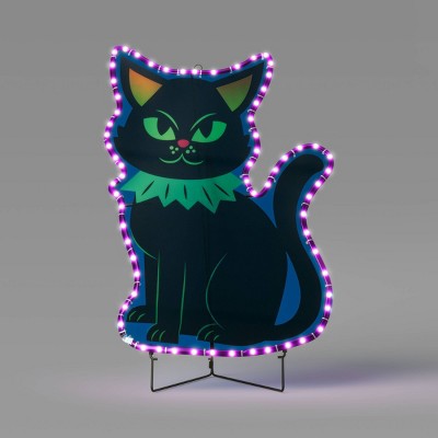 24" LED 2D Halloween Cat Sculpture - Hyde & EEK! Boutique (LOCAL PICKUP ONLY)