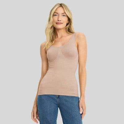 Jockey Generation Women's Body Smoothing Tank Top - Light Beige M