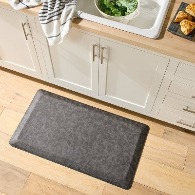 Kitchen Comfort Mat Faux Leather Charcoal - Figmint (LOCAL PICKUP ONLY)