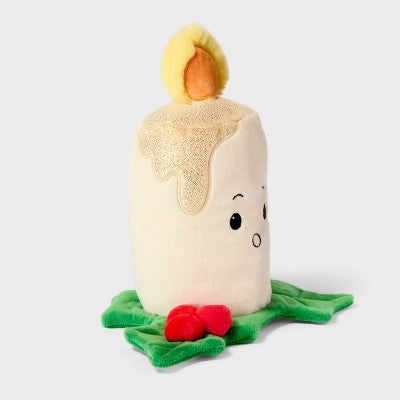 8.5" Candle with Holly Plush - Gigglescape