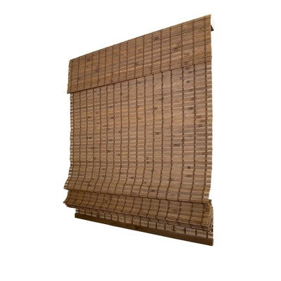 23"x64" Chicology Light Filtering Bamboo Roman Shade Pinecone Brown (LOCAL PICKUP ONLY)