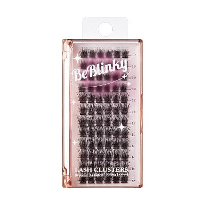 BeBlinky False Eyelash Clusters - Wide Band 03, Wispy, 9-16 mm - 72ct