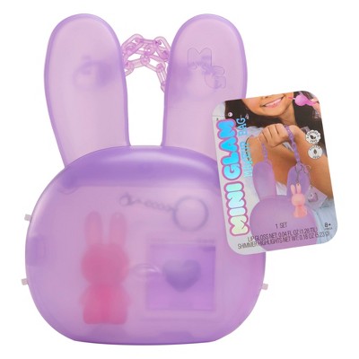 Mini Glam Purse with Cosmetic Bunny - Purple