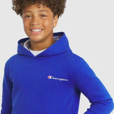 Champion Kids 'Surf the Web' Fleece Hoodie - Blue SMALL (8)