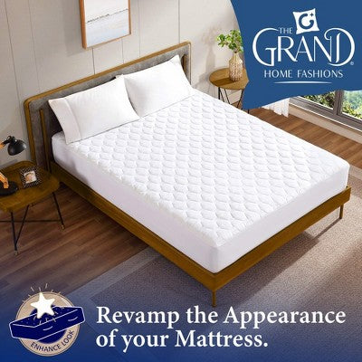 Mattress Pad - Soft and Hypoallergenic - Thick and Odorless Polyester Filling - 152 Thread Count