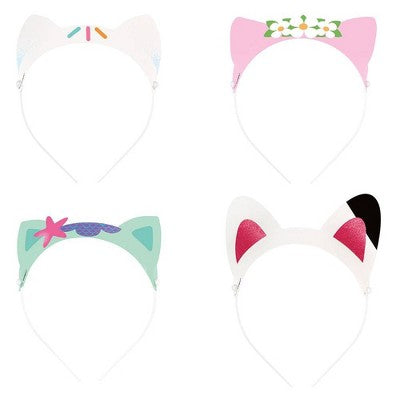 4ct Gabby's Dollhouse Paper Headbands Glitter
