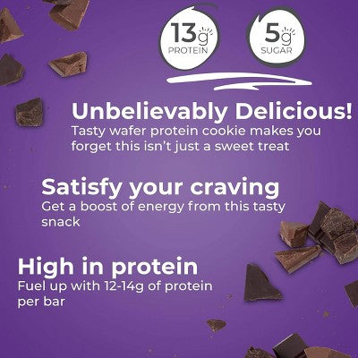 Power Crunch Wafer Triple Chocolate Whey Protein Energy Bars - 13g Protein - 5ct