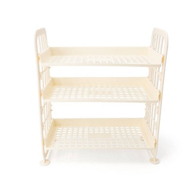 3 Tier Collapsible Shelf Cream - Bullseye's Playground