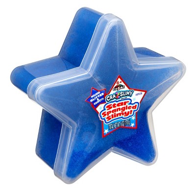 Cra-Z-Slimy Americana Star Spangled Slimy Container - Blue