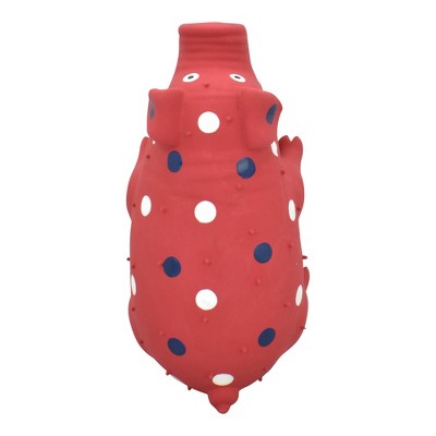 Multipet Rubber Pig Americana Interactive Dog Toy - Red