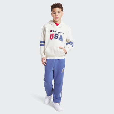 Champion Boys' Oversized Fleece Hoodie - Cream L