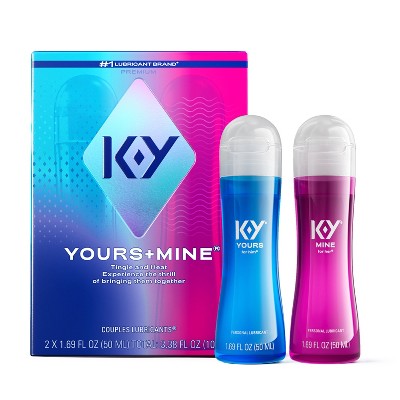 K-Y Yours + Mine Couples Personal Lube - 3 fl oz/2ct