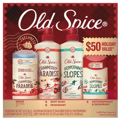 Old Spice Deodorant and Body Wash Holiday Far Far Away Gift Set - 4pc