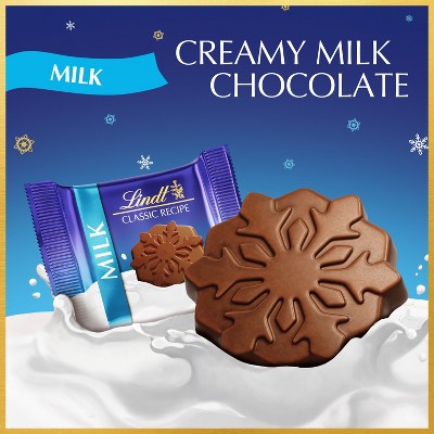 Lindt Milk Christmas Candy Snowflake Chocolate Bag - 4.2oz