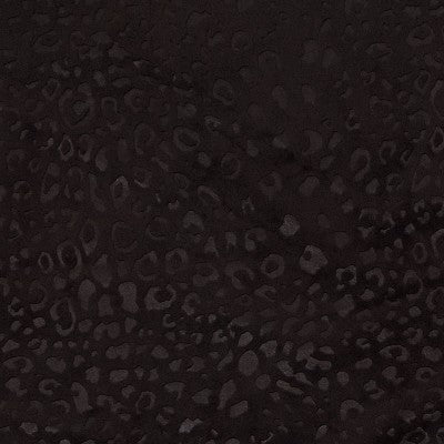 50"x84" Blackout Embossed Velvet Curtain Panel Black - Threshold: Tiger Print, UV Protection, Rod Pocket