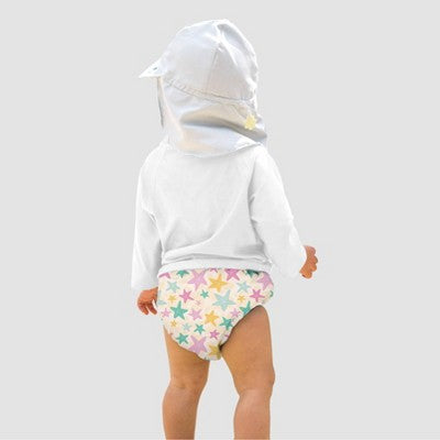 green sprouts Toddler Starfish Reusable Swim Diaper - 4T