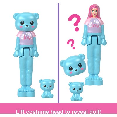 Barbie Mini BarbieLand Cutie Reveal Doll and Pet, 1.5" Cozy Cute Tees Series