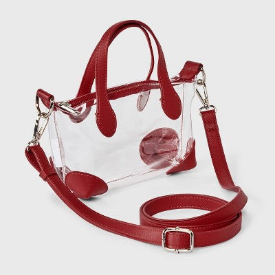 Game Day Clear Pouchette Crossbody Bag - Wild Fable Red