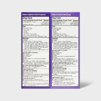 Children's Multi-Symptom Day & Night Cold Relief Liquid - Grape - 2pk/4 fl oz - up&up