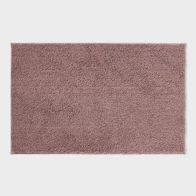 24"x38" Performance Plus Plush Non Skid Bath Rug Mauve - Threshold