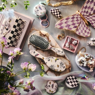 Wet Brush x MacKenzie Childs OG Detangler Hair Brush - Butterfly Toile