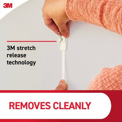 Command Damage-Free Medium 6 Wire Hooks and 8 Strips Cream Speckle