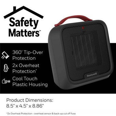 Honeywell Uber Heat 5 Ceramic Heater Black