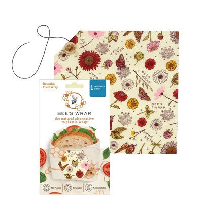 Bee's Wrap Reusable Beeswax Compostable Sandwich Wrap