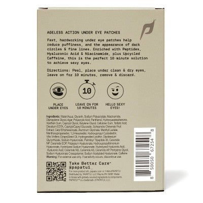 Papatui Ageless Action Technology Under Men's Eye Patch Unscented for Sexy Eyes - 6ct