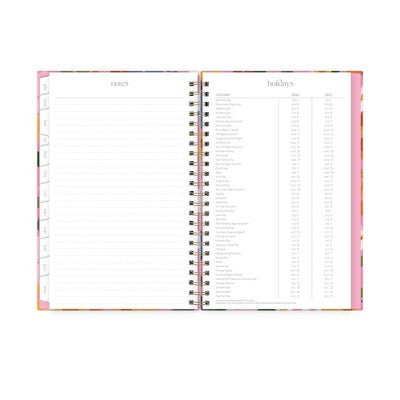 Rhi James for Blue Sky Weekly/Monthly Planner 15 Month Wirebound 5"x8" Textured Paper Hardcover - Ava Floral