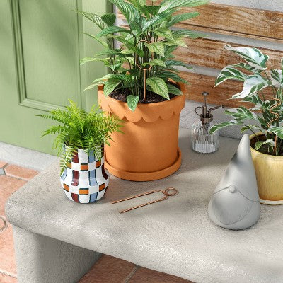 Cement Gnome Outdoor Garden Figurine Gray - Threshold