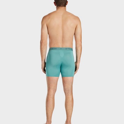 Pair of Thieves Men's Quick Dry Boxer Briefs 3pk - Green XL: Polyester Spandex Mid Rise Knit