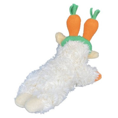 Multipet Lamb Chop with Carrot Headband Interactive Plush Dog Toy