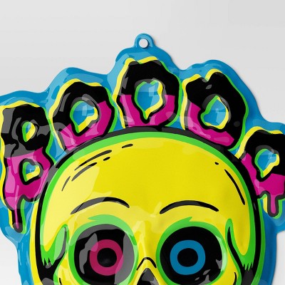 27"x23" Halloween Boo Skull Vac Form Sign Unframed Wall Art - Hyde and EEK! Boutique (LOCAL PICKUP ONLY)