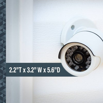 Sabre Fake Security Camera: Indoor & Outdoor Home Security Accessory, Adjustable Mount, White, Requires 2 AA Batteries