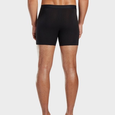 Pair of Thieves Men's 3pk SuperiAir Boxer Briefs - Black L: Tagless, Ribbed, Full Waistband Elastic