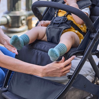 Ingenuity 3Dquickclose CS+ Compact Fold Stroller - Black: Metal Frame, 5-Point Harness, EVA Tires, Single Configuration (LOCAL PICKUP ONLY)