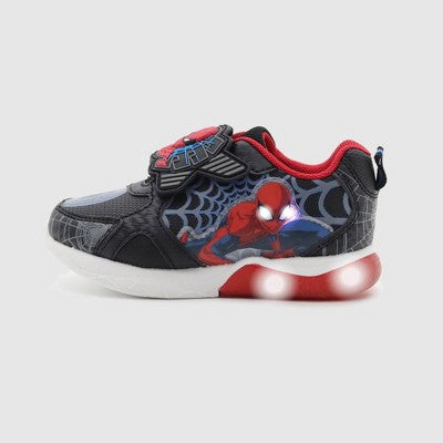 Toddler Boys Disney Spider-Man Athletic Sneakers - Black 1