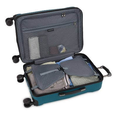 SWISSGEAR Cascade Hardside Medium Checked Suitcase - Teal: 8-Wheel, Adjustable Handle