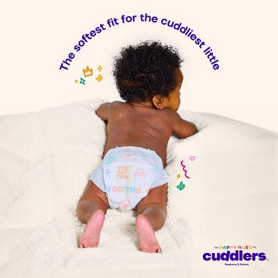 Happy Hues Cuddlers Disposable Diapers - Size 3 - 96ct