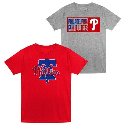 MLB Philadelphia Phillies Toddler 2-pack Poly T-Shirt - 3T