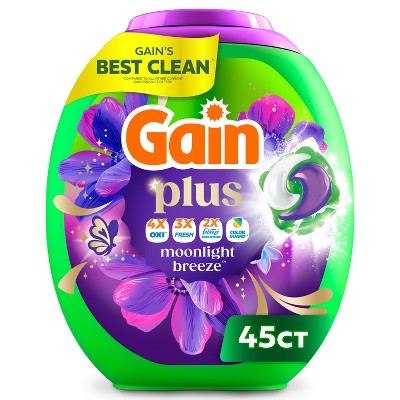 Gain Moonlight Breeze Super Flings Plus Laundry Detergents - 45ct