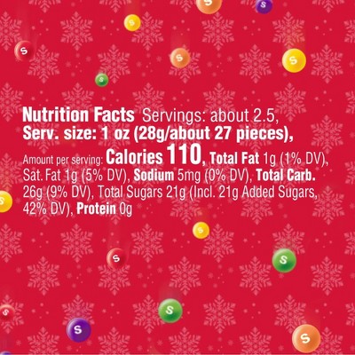 Skittles Filled Christmas Candy Canes - 2.6oz