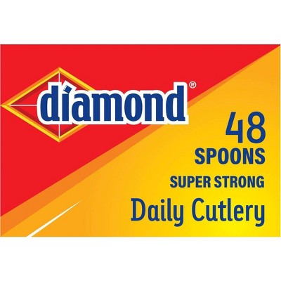 Diamond Daily White Disposable Spoons - 48ct