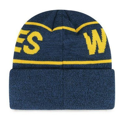 NCAA Michigan Wolverines Knit Cuffed Beanie: Team Logo Sports Hat, Adult One Size