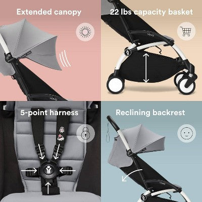 Stokke YOYO3 Stroller Lightweight & Compact Carry-On Compatible - Black Stone - 6m+ (LOCAL PICKUP ONLY)