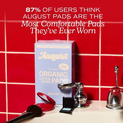 Its August Organic Regular Pads - 16ct