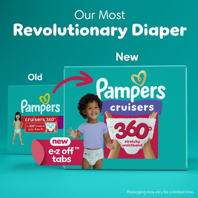 Pampers Cruisers 360 Disposable Diapers OMS Pack - Size 3 - 168ct